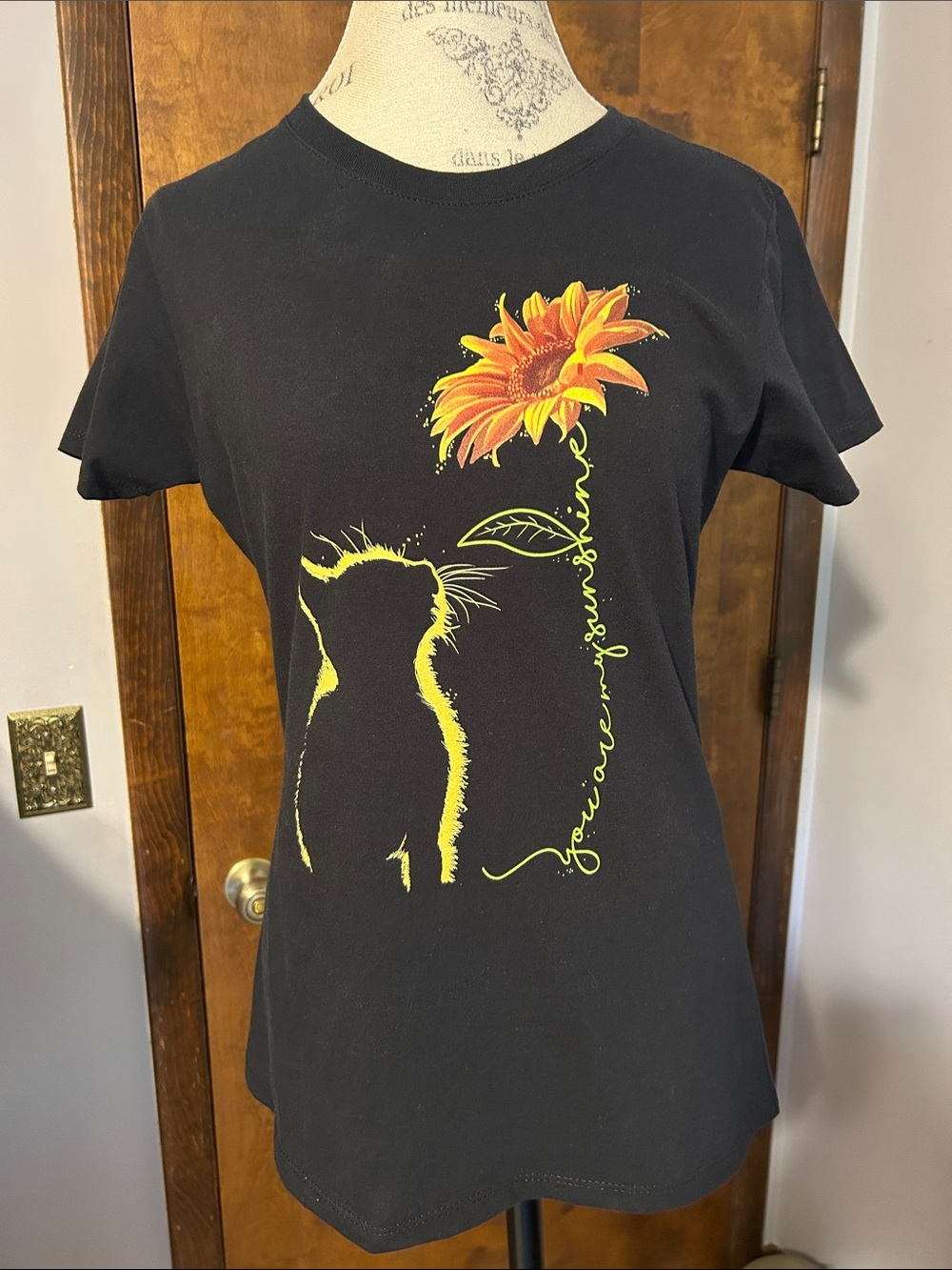You Are My Sunshine Cat Sunflower T-Shirt